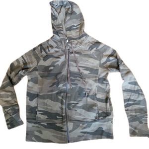 Dark Green Zip Up Sweatshirt